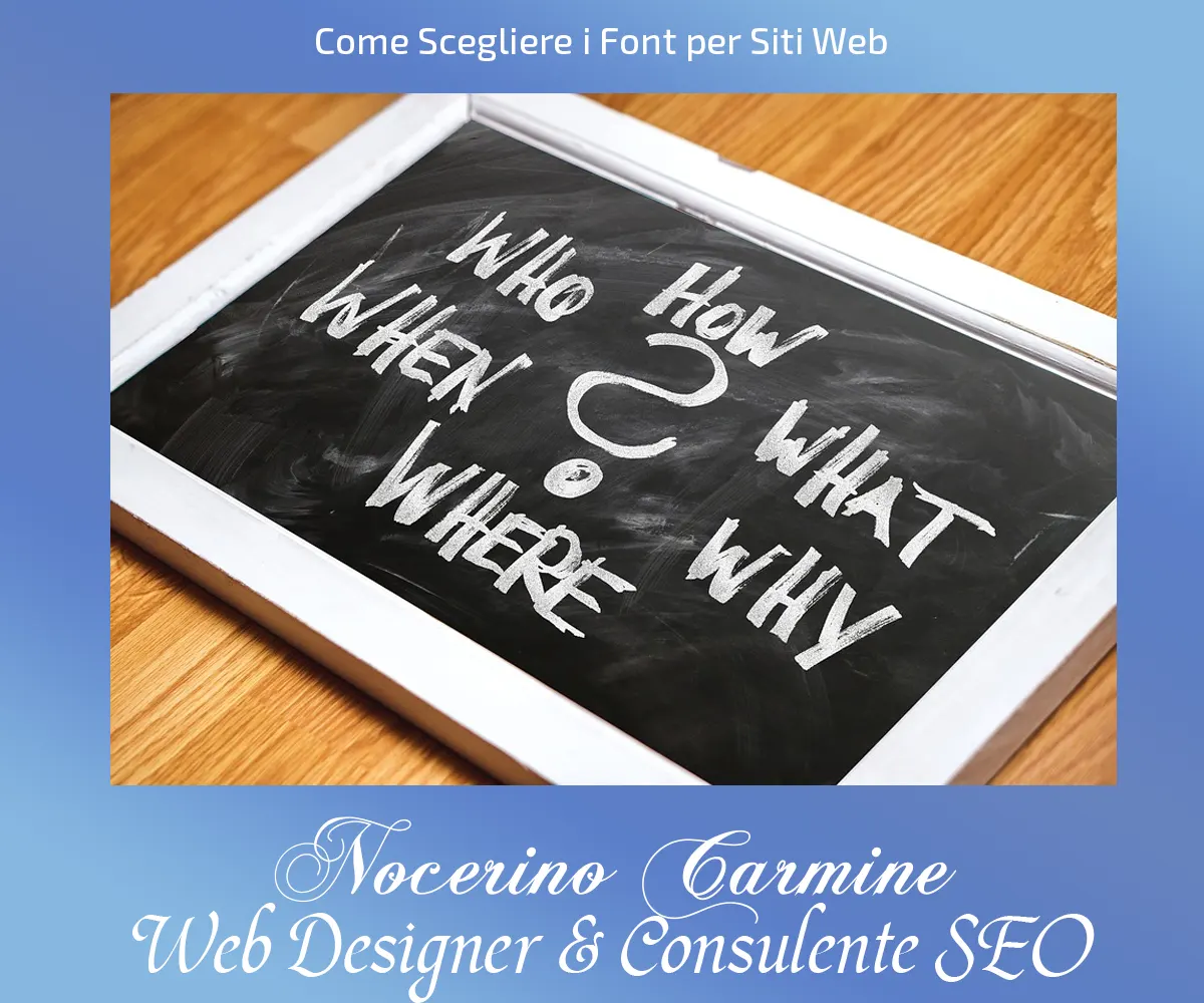 Come Scegliere i Font per Siti Web