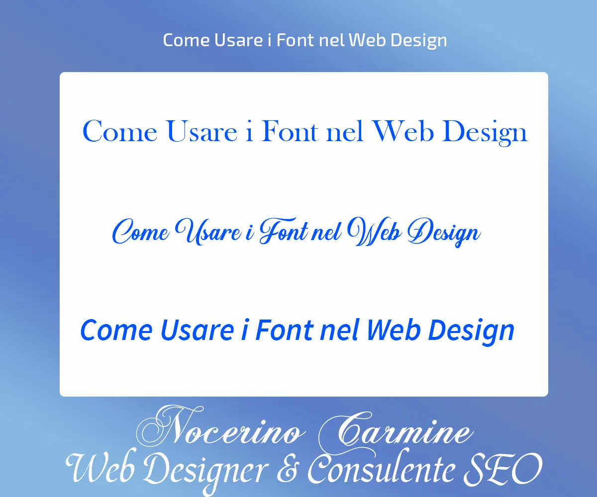 Come Usare i Font nel Web Design