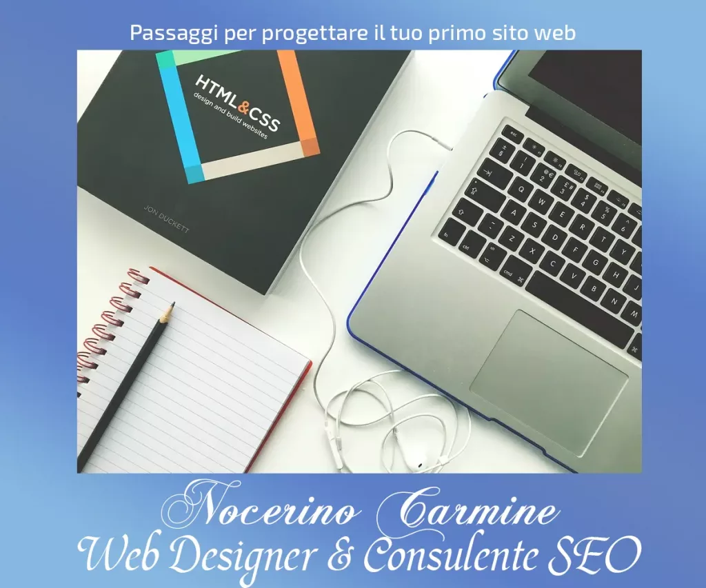 Passaggi per progettare il tuo primo sito web