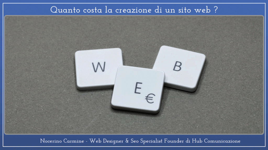quanto costa la creazione di un sito web