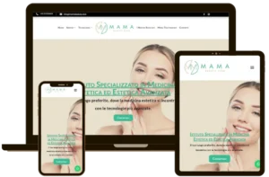 portfolio - sito web centro estetico mama beauty -